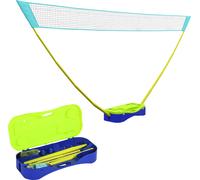 SPORTNOW Set de badminton 2 en 1, filet de badminton avec support, filet de volley-ball, réglable, avec sac de transport, pour l'intérieur, l'extérieur