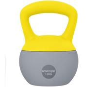 SPORTNOW Soft Kettlebell, 6kg Kettle Bell with Non-Slip Handle for Home Gym Weight Lifting and Strength Training, Purple and Grey