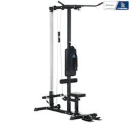 SPORTNOW Station de Musculation - Aosom.FR x FFHandball - Station à Poulie, tirage Poitrine - LAT pulldown Machine - Banc de Musculation, Haut du Corps, Entrainement Complet, Domicile, Fitness, Gym