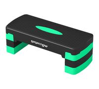 SPORTNOW Stepper aérobique réglable, hauteur 10/15/20cm avec rehausseurs