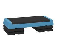 SPORTNOW Stepper de fitness, 3 hauteurs réglables, planche d'exercice antidérapante pour la maison, la salle de sport, le bureau, l'entraînement, 10,5 cm, 15,5 cm, 20,5 cm, bleu ciel
