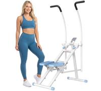 SPORTNOW Stepper d'Escalier Pliable Hauteur Réglable Écran LCD | Machine Vertical Climber, Pédales Réglables, Stepper Fitness pour Maison Complet, Charge 100 kg