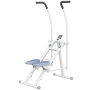 SPORTNOW Stepper Escalier Pliable Climber Stairmaster LCD Compact Blanc