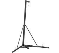 SPORTNOW Support de Sac de Frappe sur Pieds Pliable Base Lestée Noir | Réglable en Hauteur, Charge 60 kg, Acier