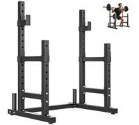 SPORTNOW Support de squat réglable avec barre, charge max 300kg Noir