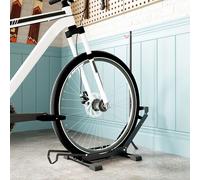 SPORTNOW Support de vélo réglable en hauteur, support de sol autoportant pliable pour vélo de 20 à 29 pouces, noir