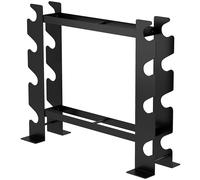 SPORTNOW Support pour haltères 4 niveaux Étagère de poids en acier robuste pour salle de sport à domicile Charge 200 kg 70x21x55 cm