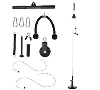 Sport Now Système de poulie de musculation – pour triceps, biceps, dos, épaules – Noir