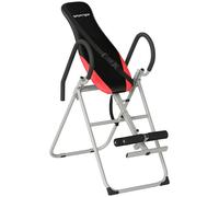 SPORTNOW Table d'Inversion Pliable en Acier, Inversion 0-90°, Verrou de Cheville Réglable, 122x59x130cm, Rouge