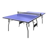 SPORTNOW Table ping-pong pliante intérieure 274x152.5x76cm Bleu