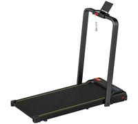 SPORTNOW Tapis de Course Pliable avec Inclinaison Réglable, Vitesse 1-10 km/h, Écran LED et Télécommande, Noir