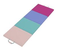 SPORTNOW Tapis de gymnastique pliable de 5 cm d'épaisseur, tapis d'exercice avec poignées de transport, sac, tapis de gymnastique pour le yoga, l'aérobic, les arts martiaux, tapis de yoga, tapis de