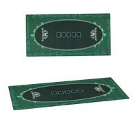 SPORTNOW Tapis de Poker Professionnel Texas Hold'em 239,3 x 115,5 cm résistant à l'eau avec Sac de Transport en Feutre Vert