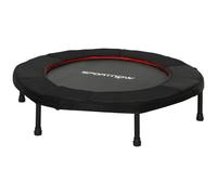 SPORTNOW Trampoline de fitness, Ø 102 cm, trampoline d'exercice, pieds antidérapants, cadre en acier, capacité de 100 kg, rouge