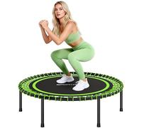 SPORTNOW Trampoline élastique Ø114 cm, 200 kg, 36 Ressorts, Vert