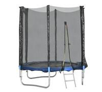 SPORTNOW Trampoline Exterieur Enfant, Trampoline de Jardin Ø 180cm pour Enfants avec Filet de sécurité, poteaux rembourrés et échelle, pour Enfants, Adolescents et Adultes