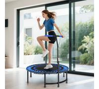 SPORTNOW Trampoline fitness régalable en acier bleu | Aosom France