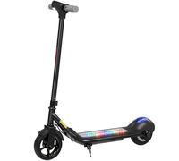 SPORTNOW Trottinette électrique pour enfants avec écran LED, lumières RGB, trottinette électrique, pneus 6,5'', vitesse 10 km/h, autonomie 8km, démarrage au kick, pour filles et garçons 6-14 ans, noir