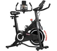 SPORTNOW Vélo d'Appartement avec Résistance Magnétique Réglable, Écran LCD