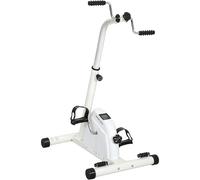 SPORTNOW Vélo d'entraînement pour la rééducation des bras et jambes, équipement de rééducation avec hauteur réglable, résistance ajustable, écran LCD et rouleaux de massage pour personnes âgées
