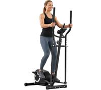 Vélo elliptique - SPORTNOW - résistance 8 niveaux, capteur pouls, bluetooth, support pour téléphone - acier - 100x52x153cm - gris
