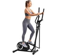 Vélo elliptique - SPORTNOW - résistance 8 niveaux capteur pouls bluetooth support pour téléphone - acier - 100x52x153cm - gris