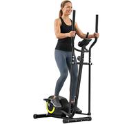 SPORTNOW Vélo elliptique magnétique silencieux avec 8 niveaux de résistance, application Bluetooth, capteur de pouls, écran LCD, pédales antidérapantes, support téléphone, roues, max 120 kg