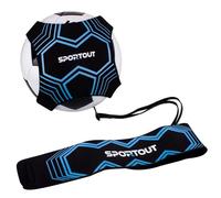 Sportout Football/volleyball/rugby Kick Throw Trainer Solo - Accessoire d'entraînement pour enfants - Réglable - Cadeau pour garçon (bleu)