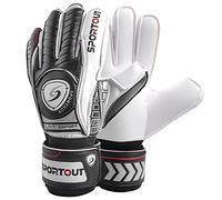 Sportout Gants de Gardien de But pour Jeunes et Adultes,Bonne Prise en Main pour, Excellente Protection des Doigts et des Poignées