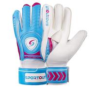 Sportout Gants de Gardien de But pour Jeunes et Adultes,Bonne Prise en Main pour, Excellente Protection des Doigts et des Poignées