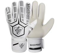 Sportout Gants de Gardien de But pour Jeunes et Adultes,Bonne Prise en Main pour, Excellente Protection des Doigts et des Poignées