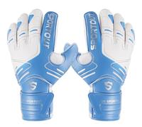 Sportout Gants de Gardien de But pour Jeunes et Adultes, Fournir Une Forte Protection au Doigt, Prévenir Les blessures, Noir (Bleu, 9)
