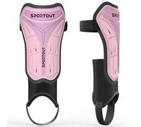 Sportout Protège-tibias de football pour enfants et adultes avec coque rigide de protection, offrant une protection complète pour les jambes de vos enfants.