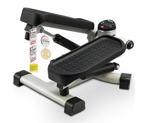 SportPlus Mini Stepper 2 en 1 avec Technologie de Commutation brevetée, Stepper Swing et Stepper Mon/Descente en Un Seul Appareil, jusqu'à 100 kg, Cylindre hydraulique sans Usure