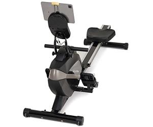SportPlus | Newest Edition | Rameur d'appartement Pliable, système de freinage magnétique Silencieux, 8 Niveaux de résistance, Masse d'inertie 8 kg