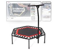 Sportplus - Trampoline de Fitness/Gymnastique - Système de Cordes Bungee - Ø 126 cm - Parfait pour l'Intérieur - Caches Rebords INCL. - Poids de l'Utilisateur jusqu'à 130 kg -