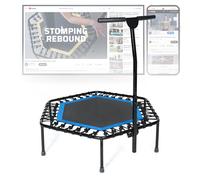 Sportplus - Trampoline de Fitness/Gymnastique - Système de Cordes Bungee - Ø 126 cm - Parfait pour l'Intérieur - Caches Rebords INCL. - Poids de l'Utilisateur jusqu'à 130 kg