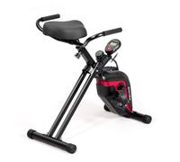 SportPlus vélo d'exercice pliable, en option avec compatibilité application et dossier, mesure de pouls, programmes d'entraînement, de 8 à 24 niveaux de résistance, silencieux et sans entretien