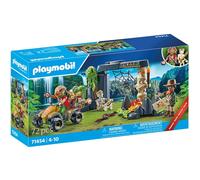 Playmobil 71454 – Explorateurs et ruine de la Jungle, 2 personnages, quad, ruines, squelette & trésor