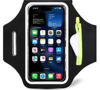 Sports Armband With Zipped Pocket - Smartphone Running Armband Compatible With Phones Up To 6.8 Inches - Smartphone Running Armband For Jogging, Gym