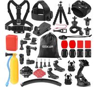 Sports Camera Accessories Kit, Compatible with GoPro, AKASO, Campark, Crosstour, APEMAN, COOAU, Apexcam, WOLFANG, Surfola, SJCAM