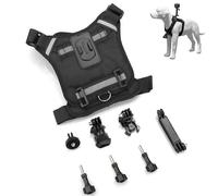 Sports Camera Pet Dog Shooting Bracket Vest, Chest and Back Perspective Pet Harness Shooting Bracket for DJI and Insta360