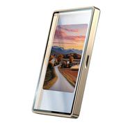 Sports Card Protectors, Magnetic Card Holder, 5.51x3.35x0.39 Inches Stackable Uv-Resistant, Metal Sleeves Case for Display Grading Trading Tarot Tournament Poker Collection