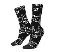 Sports Chaussettes Signe Asl Je T'Aime Thermiques Chaussettes De Travail Absorbant La Sueur Chaussette Femme Pour Sport Golf Course