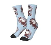 Sports Chaussettes Symboles Amérindiens Eagle Unisexe Chaussettes De Travail Confort Crew Chaussette Pour Trekking Golf Tennis