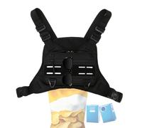 Sports Chest Bag, Front Vest Training Bag, Multifunctional Running Pack for Mobile Phones, Headphones, Sports Accessories, Adjustable, Portable, Sturdy Design, Water Resistant