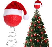 Sports Christmas Tree Topper - Athletic Ornament for Festive Season | Glitter Coated with Basketball Baseball Golf Motif, Holiday Decoration for Office Apartment Fireplace Church Home Party Di