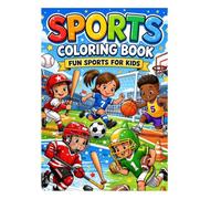Sports Coloring Book for Kids Ages 4-8: Fun and Easy Athletic Coloring Pages Featuring Soccer, Basketball, Gymnastics, Surfing and More: Fun Athletic ... Popular Sports for Boys and Girls Ages 4-8