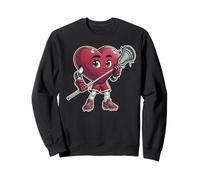 Sports d'équipe de Crosse pour la Saint-Valentin Sweatshirt