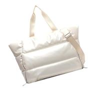 Sports Duffel Sacs - Sac de sport polyvalent avec poche pour chaussures et tissu résistant à l'eau, option de transport durable | Solution de voyage compacte pour l'exercice Women Fitness Trips, blanc